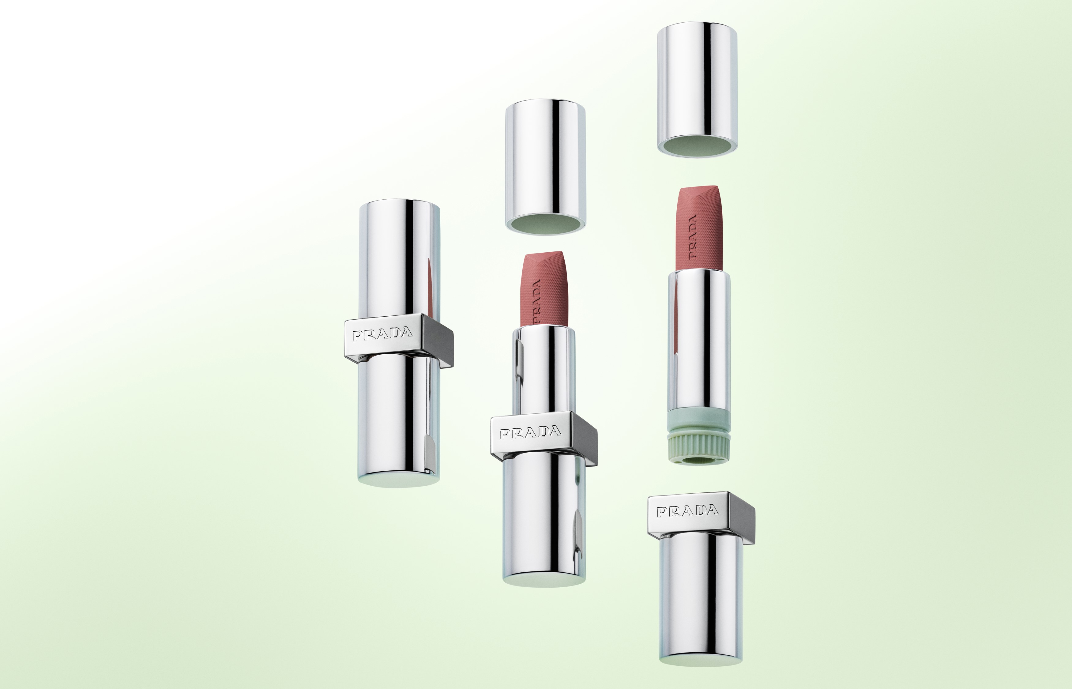 PRADA Beauty  Monochrome Hyper Matte und Soft Matte Lippenstifte Refill I © PRADA Beauty