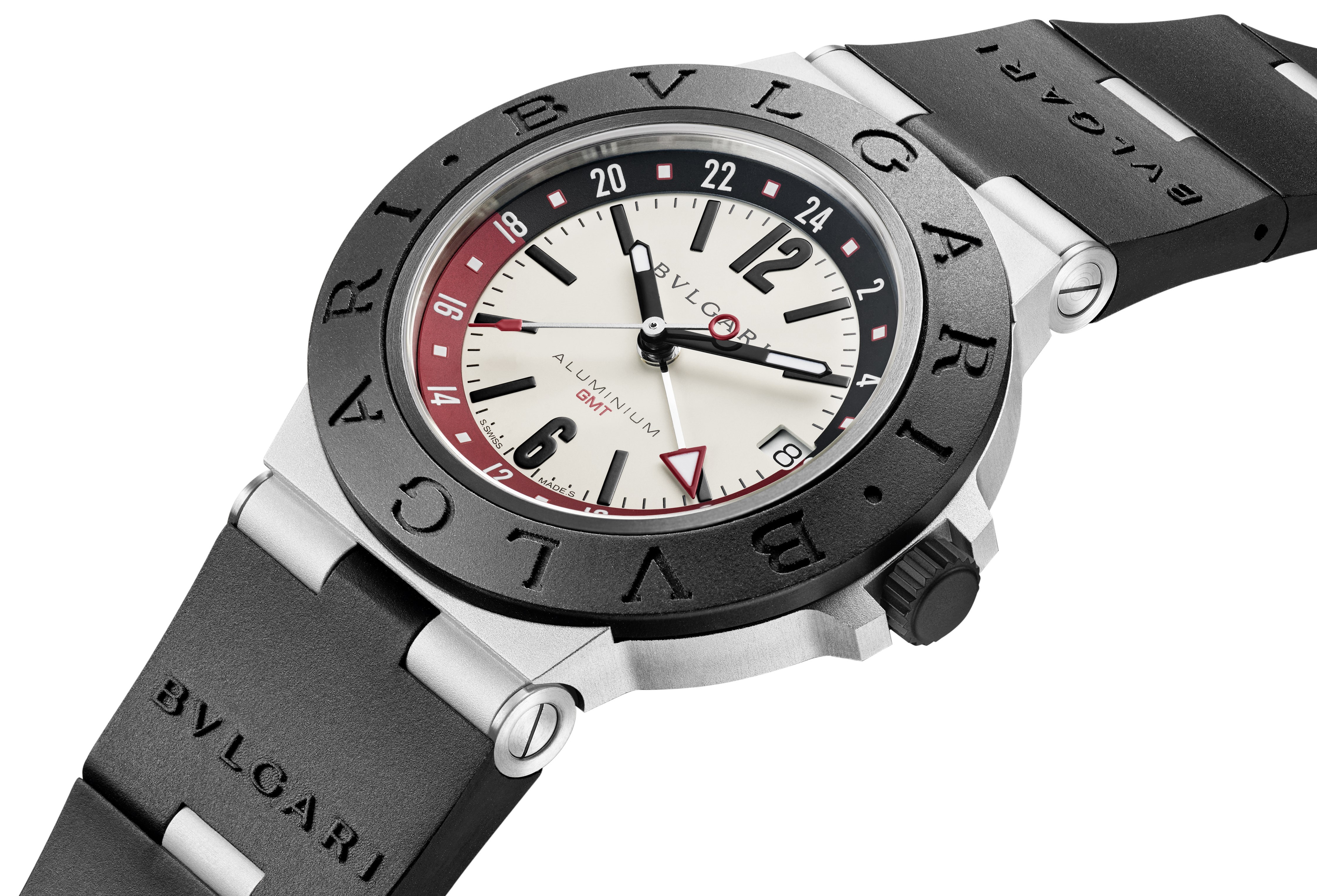 BVLGARI ALUMINIUM BLACK GMT, UVP € 4.100,- I © Bulgari 