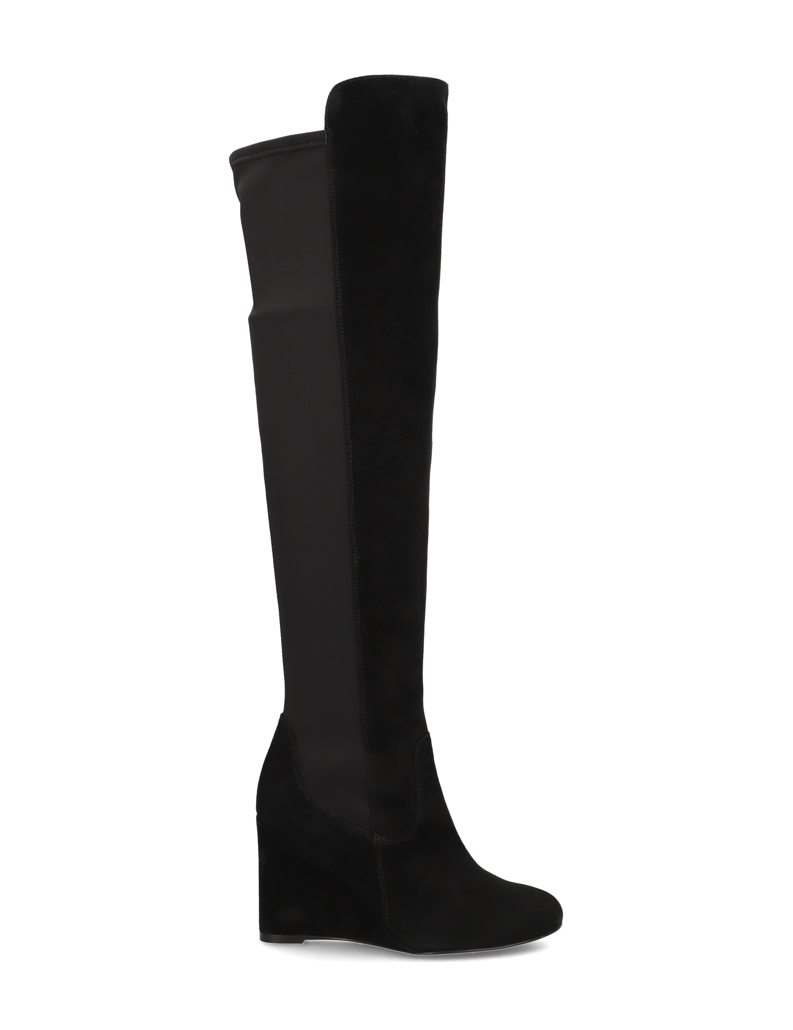 HUMANIC x SILVIA SCHNEIDER Veloursleder Stiefel GINA in Schwarz I © humanic.net