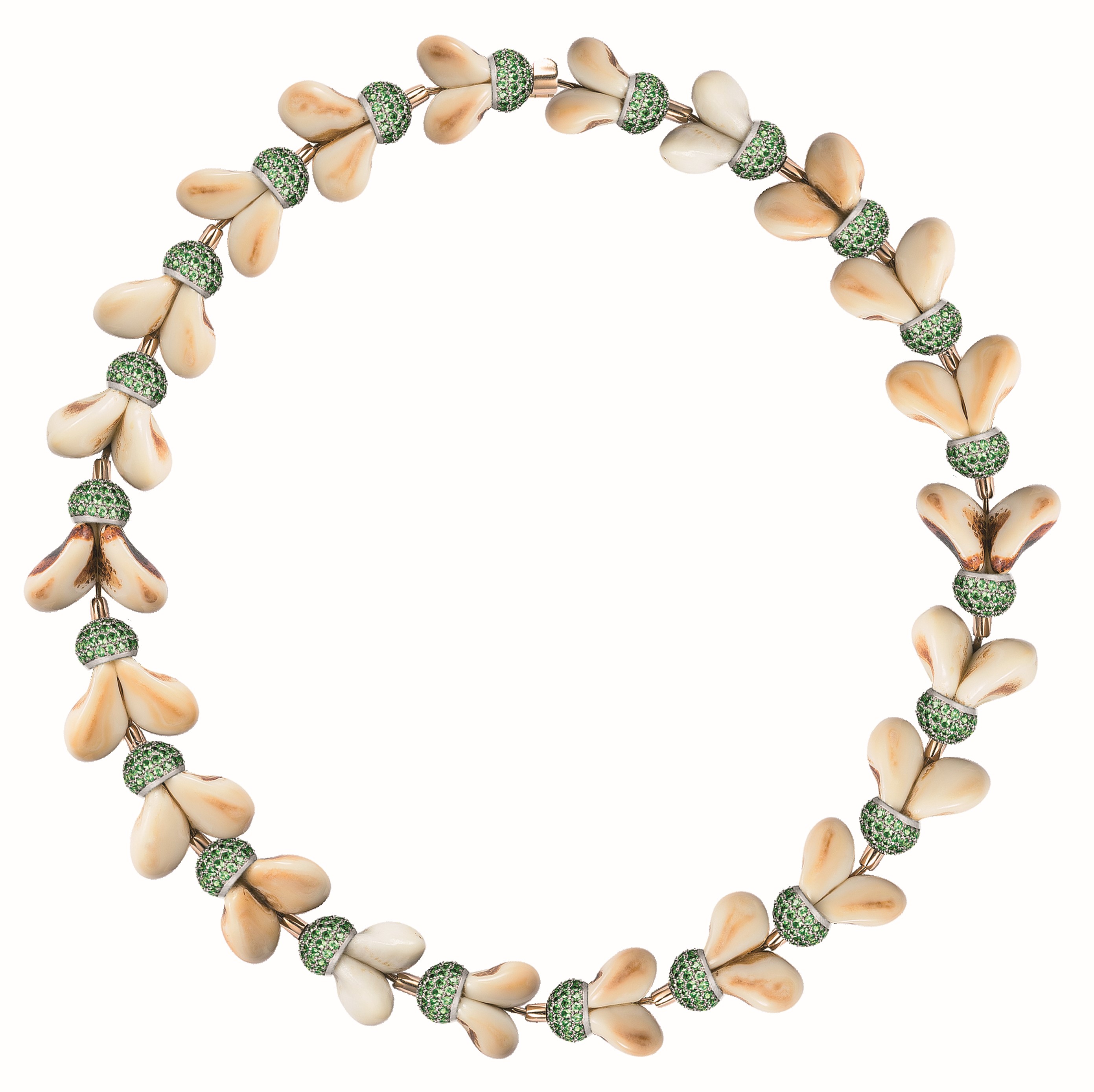 Collier aus Grandln und Tsavorit I © Juweliere A.E. Köchert