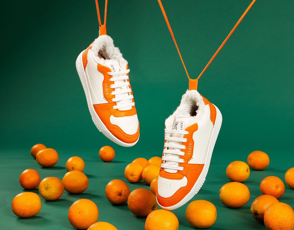 Fruity Kicks Sneaker aus innocent Orangenresten I © Monika Frauenhoder