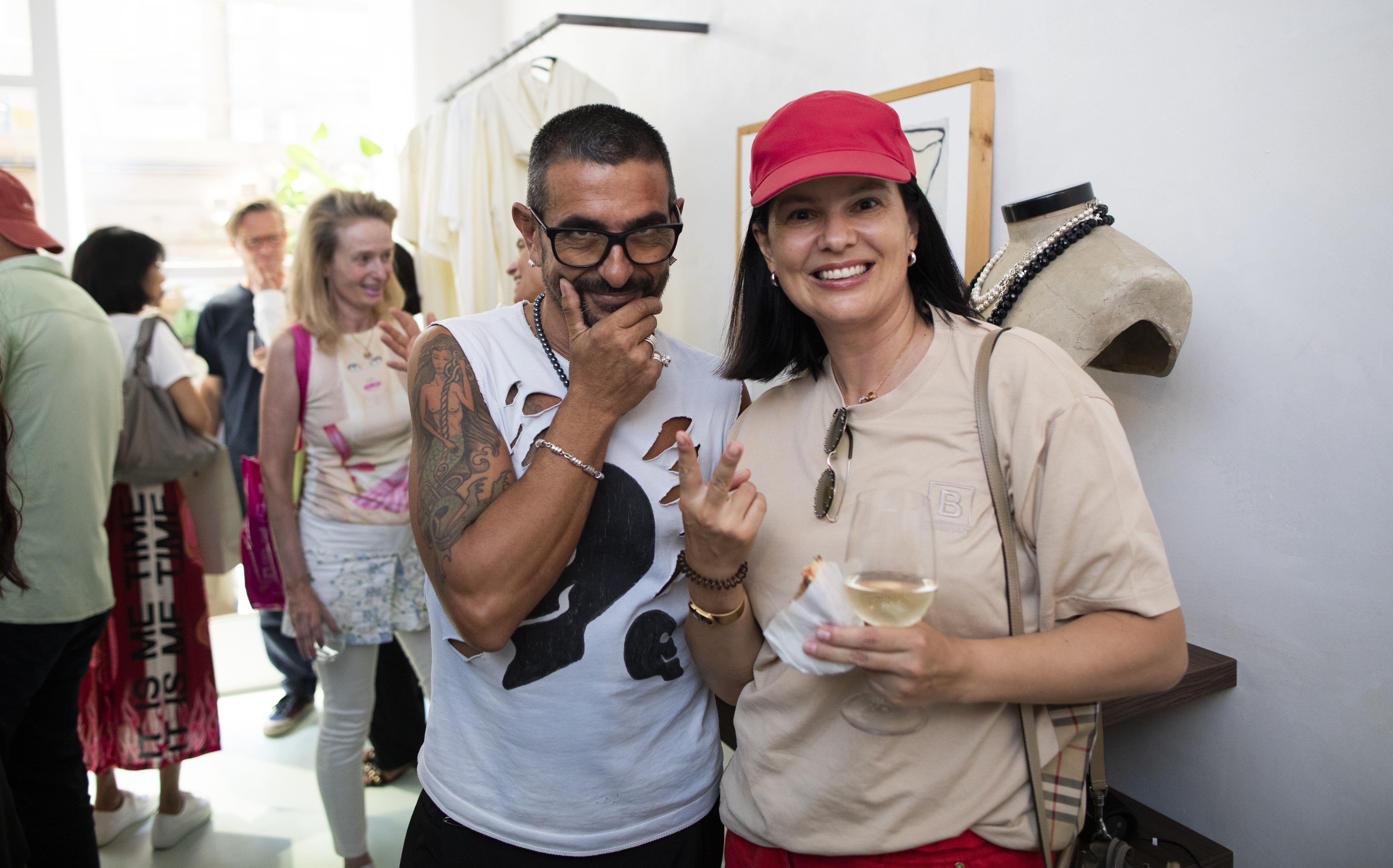 Cristiano Infantini und Elena Aytuganova beim Chirimoya Store Opening I © Helmut Schuster 