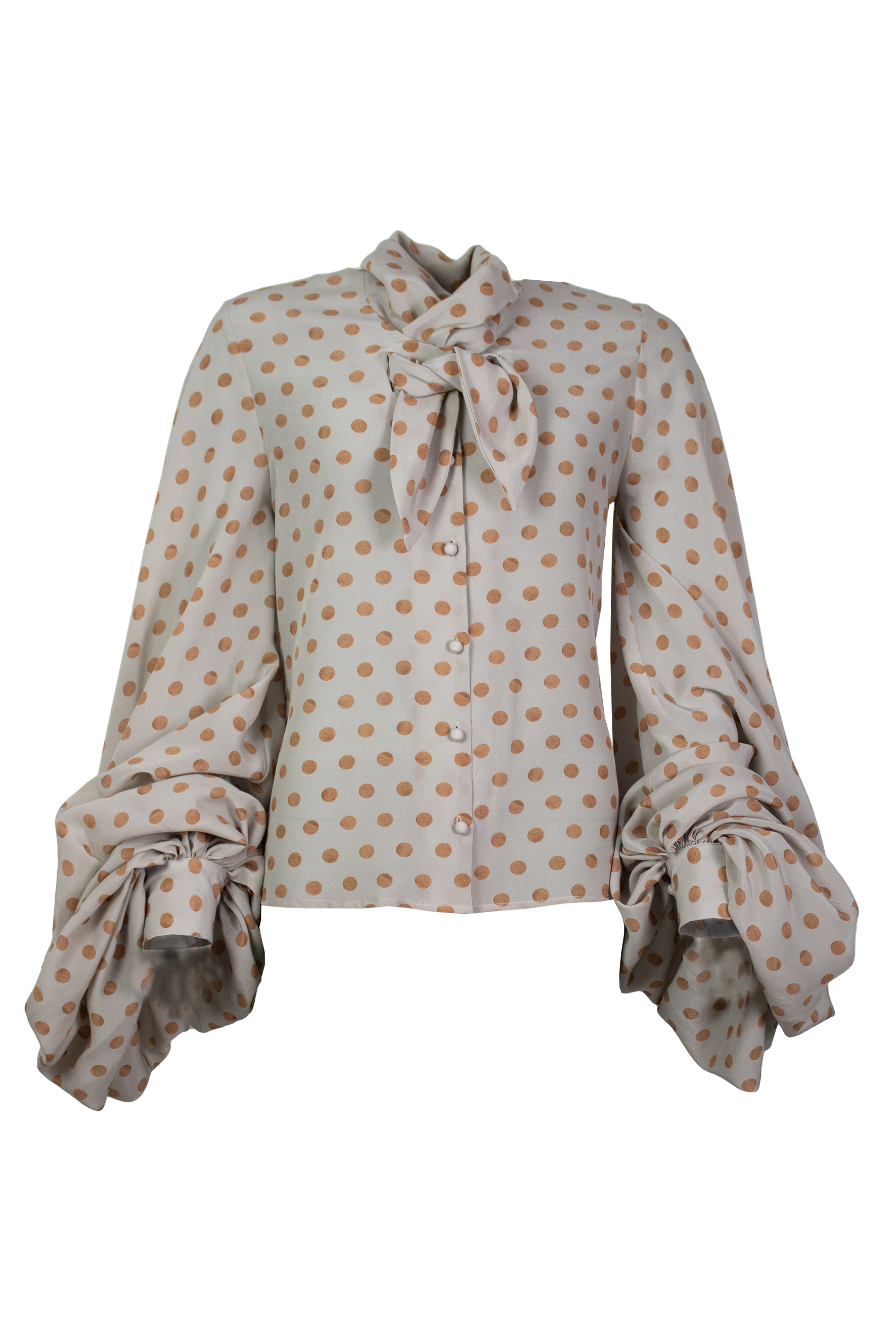 Bluse aus Seide mit Dots I © Gina Drewes