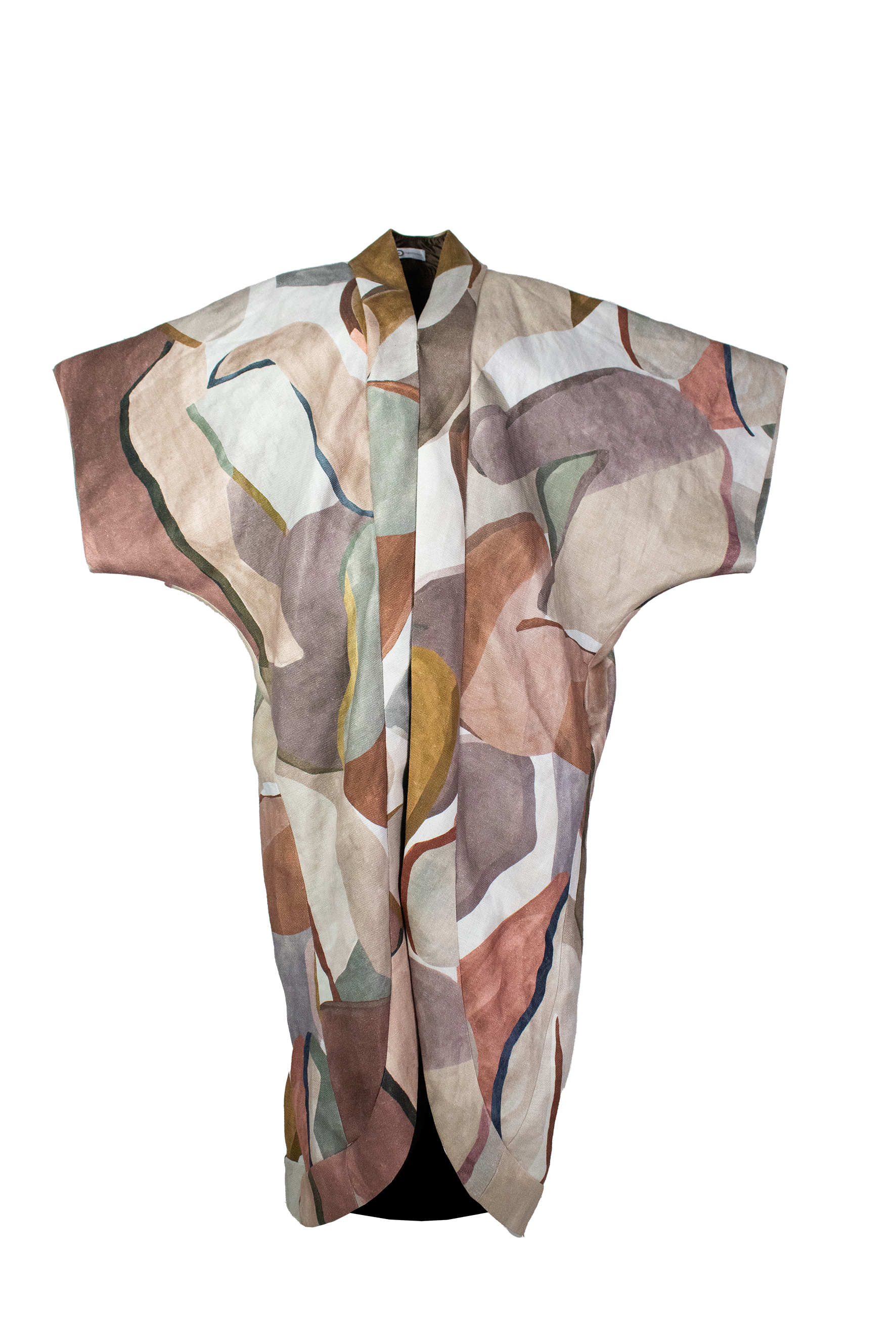 Kimono Mantel Figura aus Leinen I © Gina Drewes