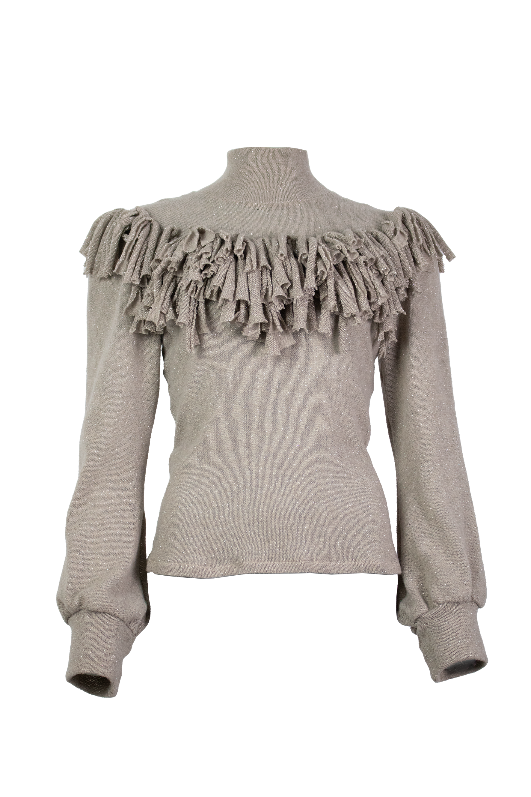 Turtleneck Pullover Fringe I © Gina Drewes