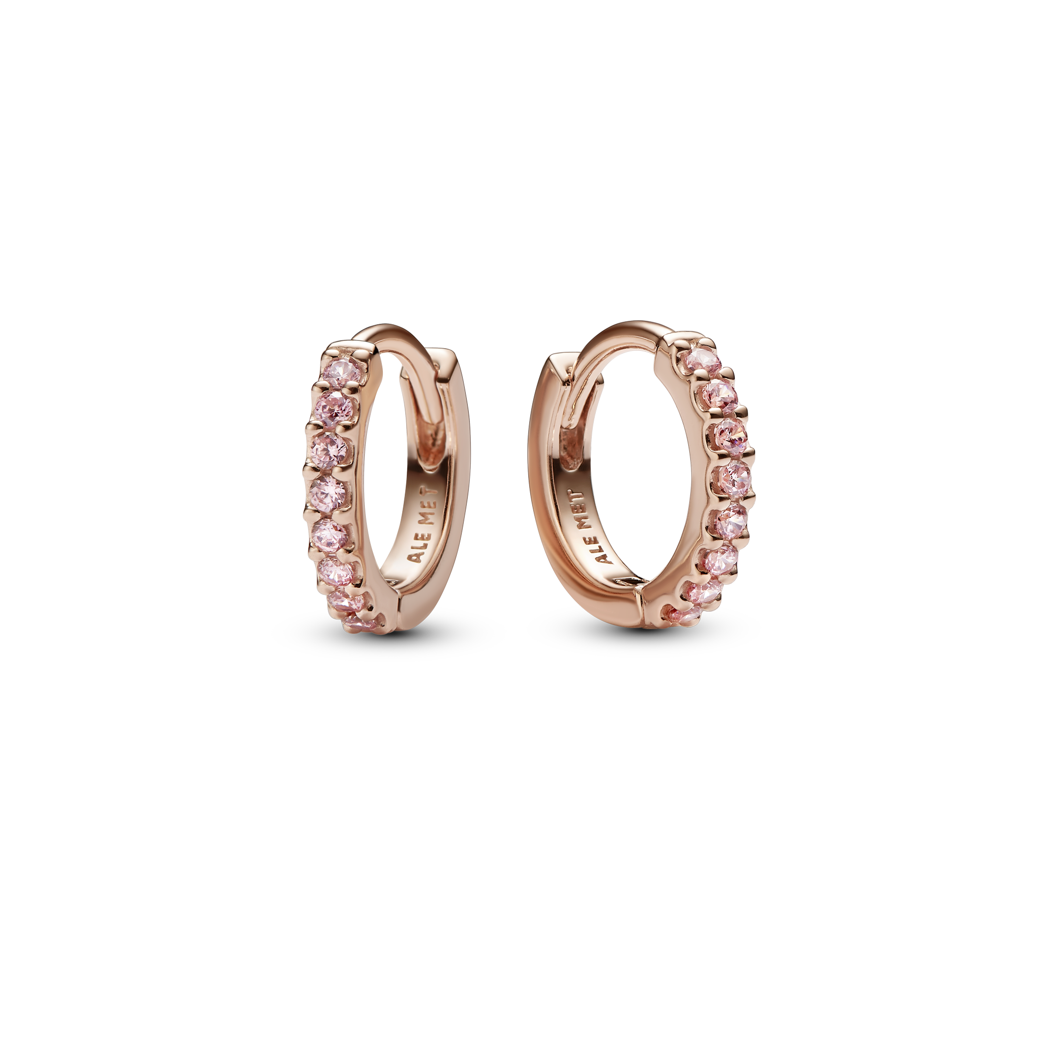 Hoops aus 14k Roségold und Zirkonia I © Pandora