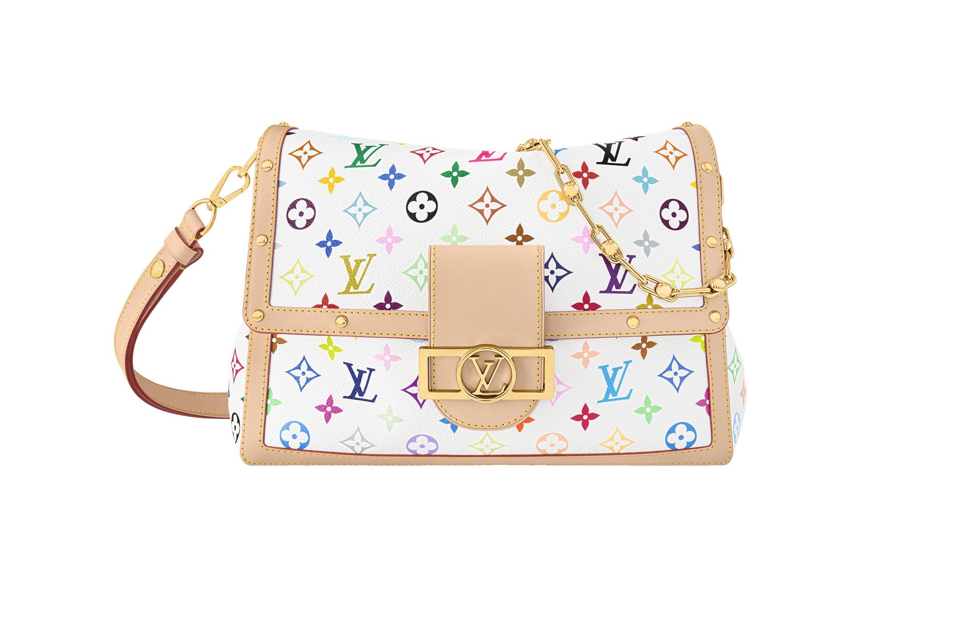 Louis Vuitton x Takashi Murakami Dauphine Soft GM Multico Blanc I © Courtesy of Louis Vuitton