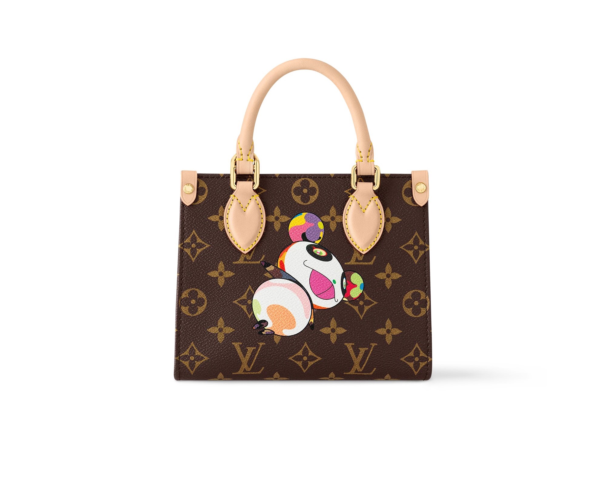 Louis Vuitton x Takashi Murakami OnTheGo BB Monogram Superflat I © Courtesy of Louis Vuitton