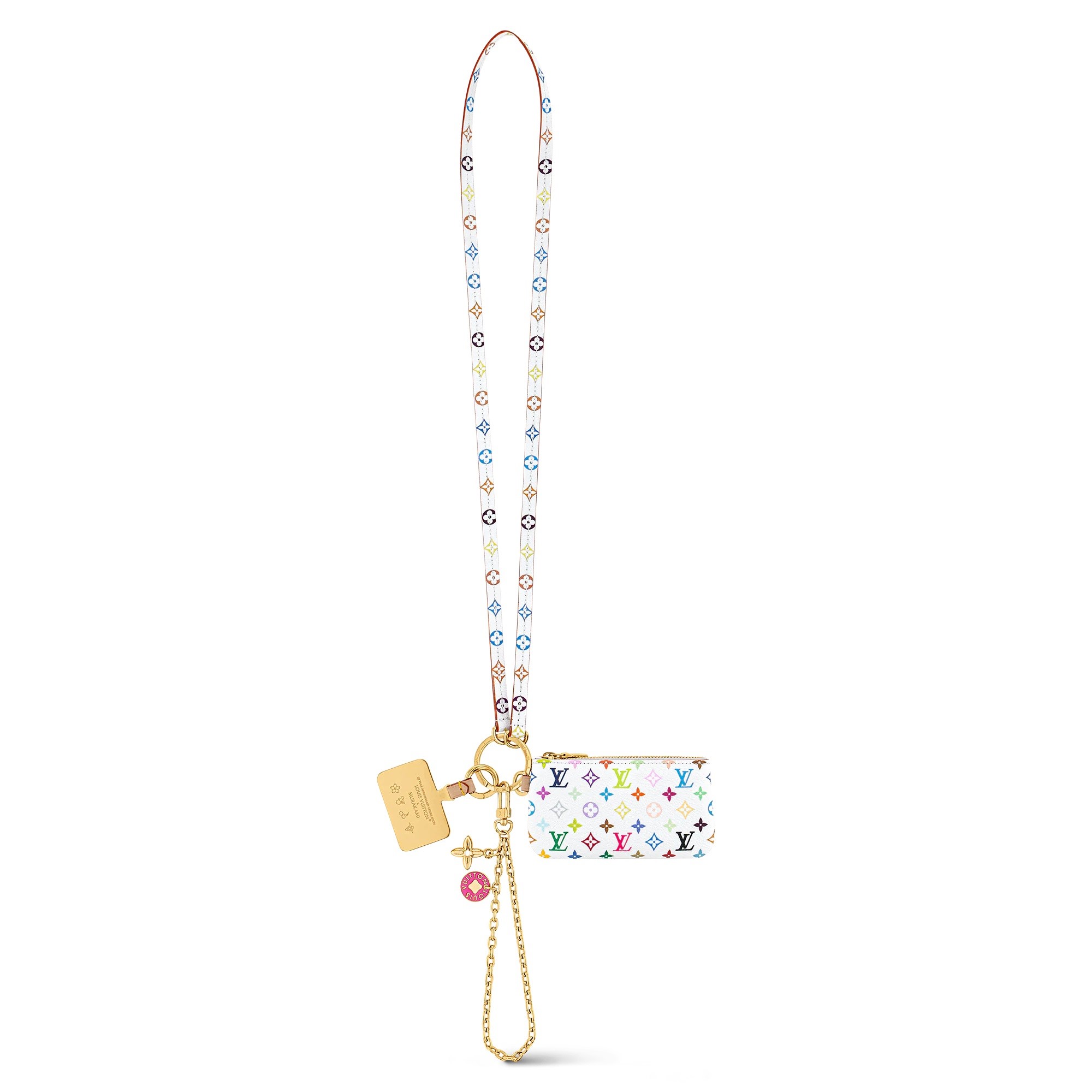 Louis Vuitton x Takashi Murakami Phone Holder Multicolor Blanc I © Courtesy of Louis Vuitton