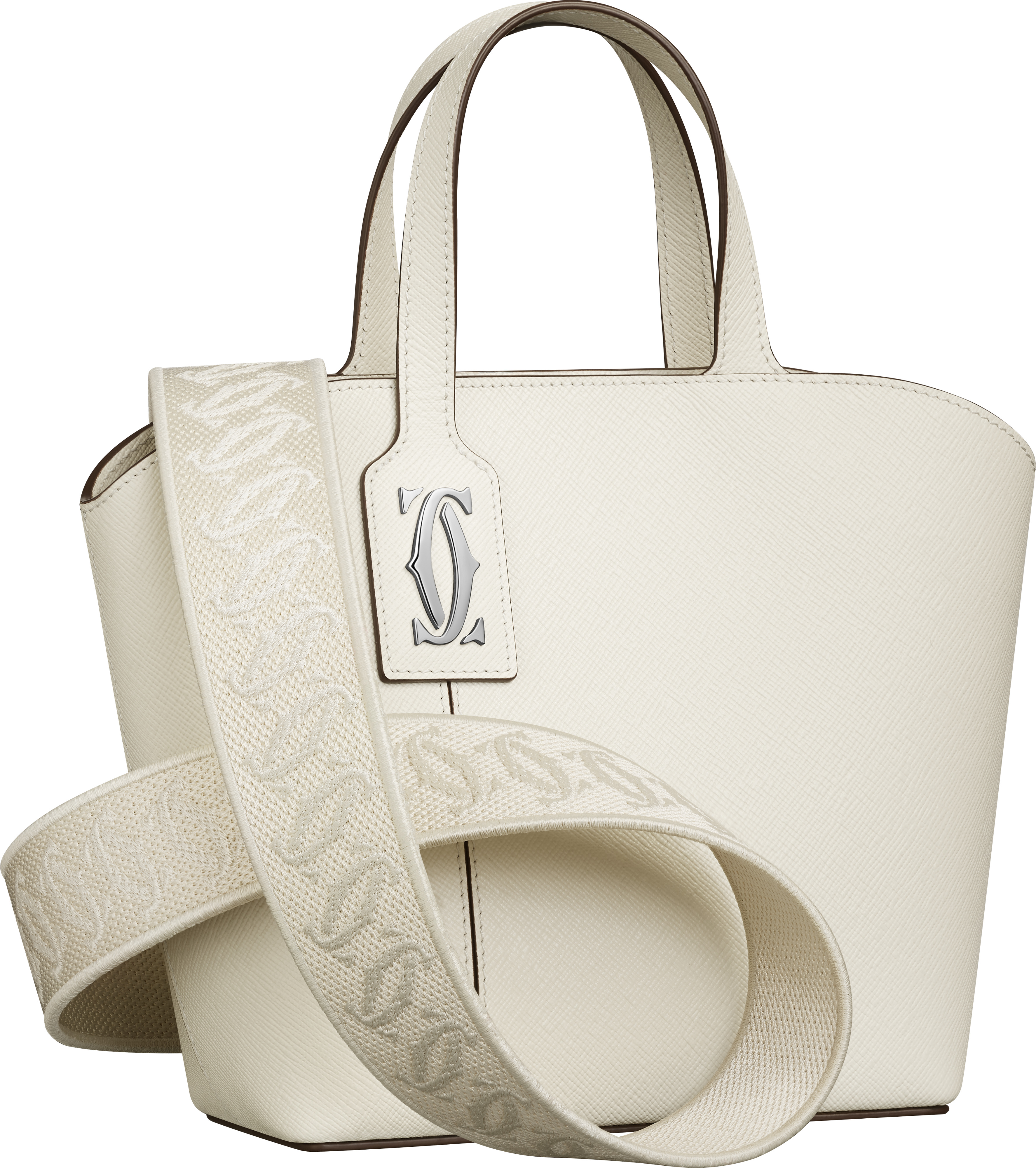 C de Cartier Kollektion Mini Tote Bag in Salzweiß I © Cartier