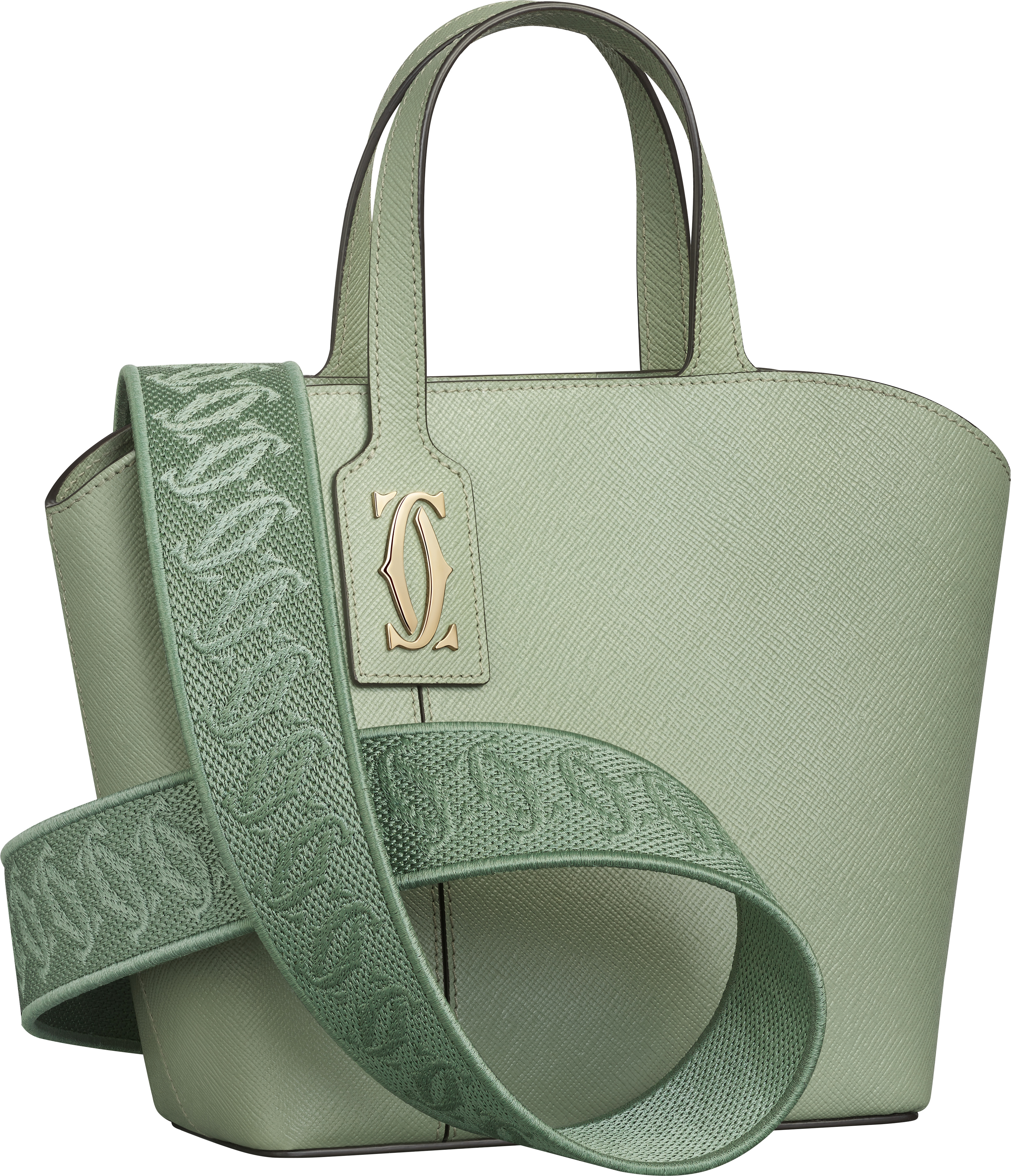C de Cartier Kollektion Mini Tote Bag in Salbeigrün I © Cartier