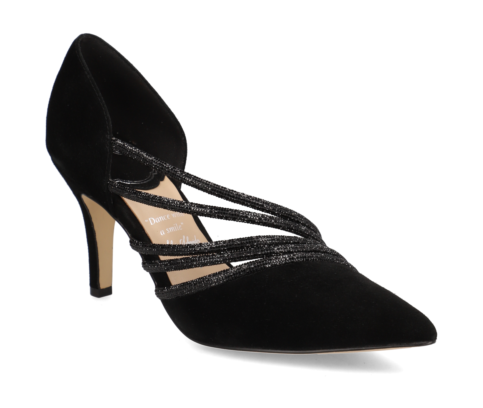 Silvia Schneider x HUMANIC Kollektion Veloursleder Pumps in Schwarz I © Humanic