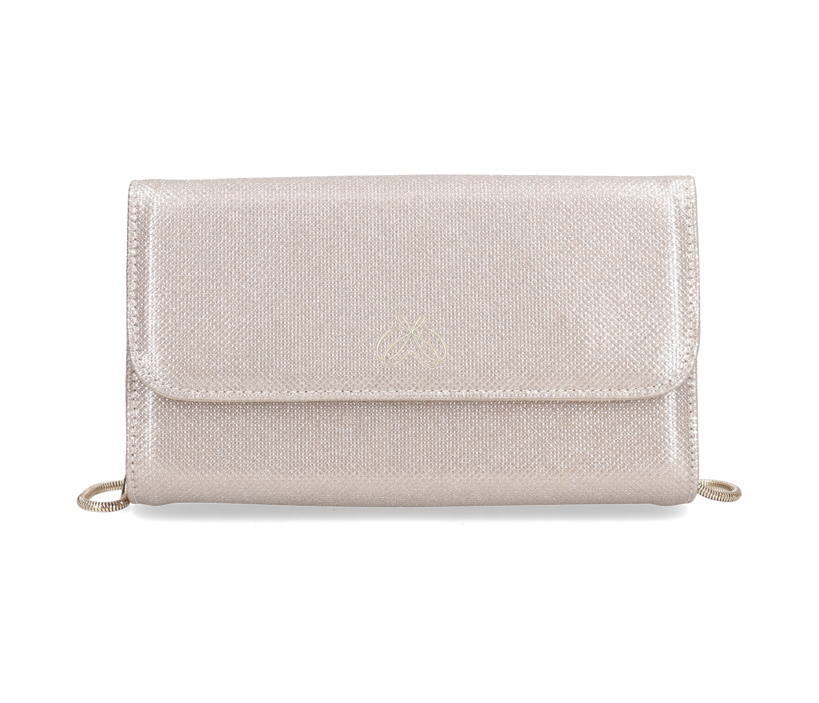 Silvia Schneider x HUMANIC Kollektion Clutch in Gold I © Humanic