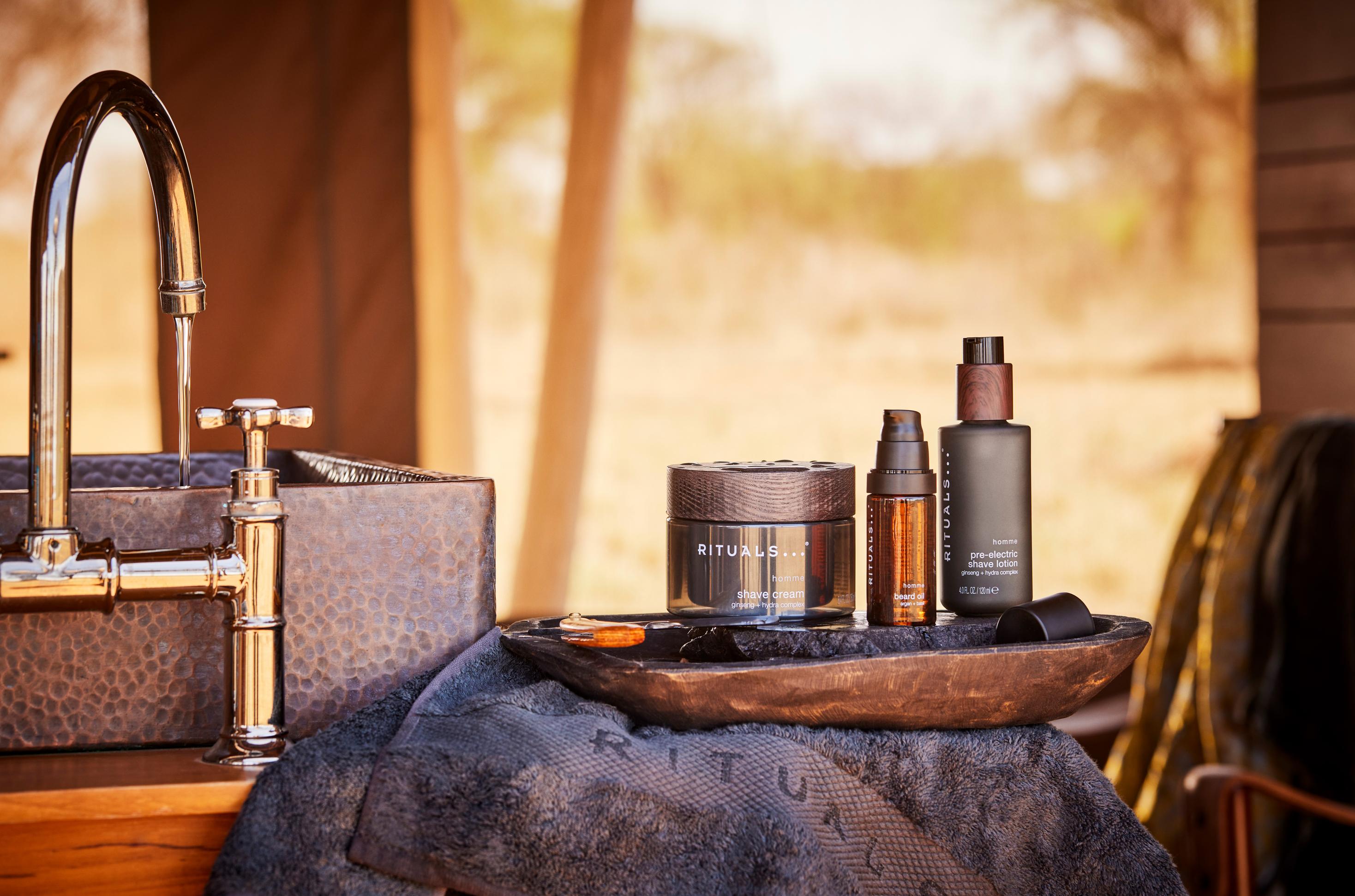 Homme Shave Lotion, Bartöl und Shave Cream I © Rituals Cosmetics