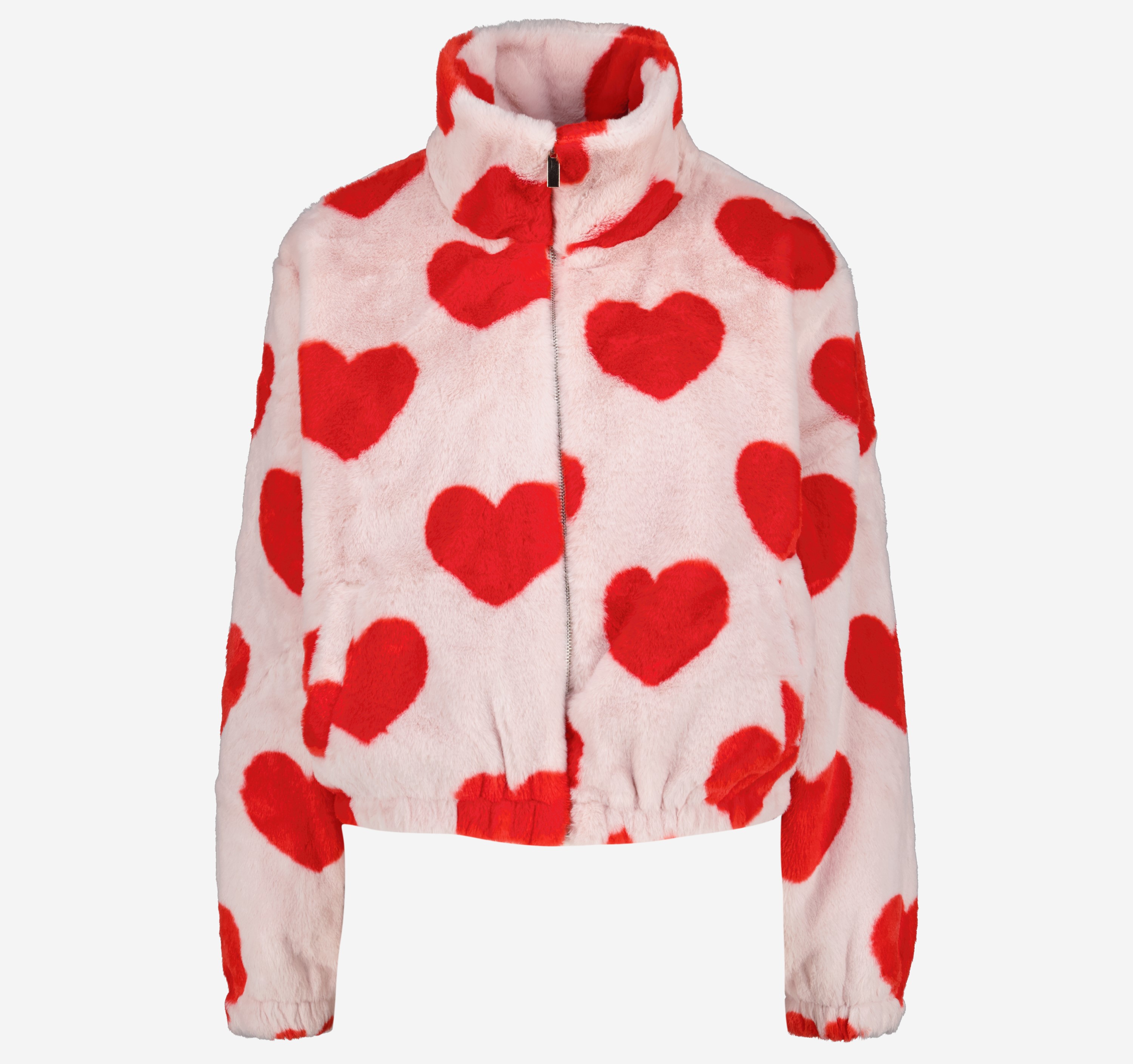 Kunstfelljacke mit Herzmotiv I © TK Maxx