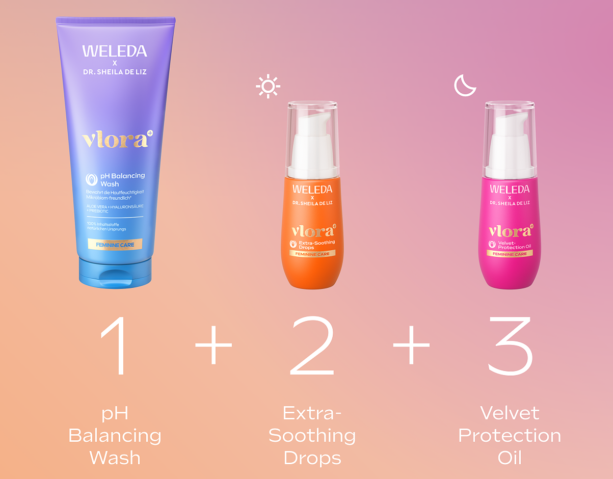 Vlora⁺ Hautpflegelinie I © Weleda