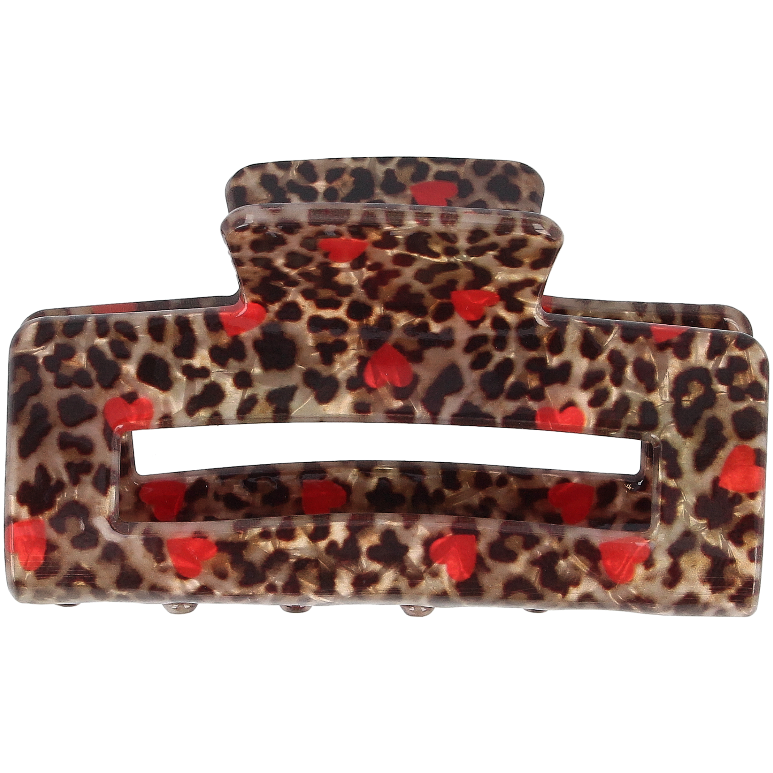 Haarklammer mit Animalprint und Herzmotiven I © Parsa Beauty