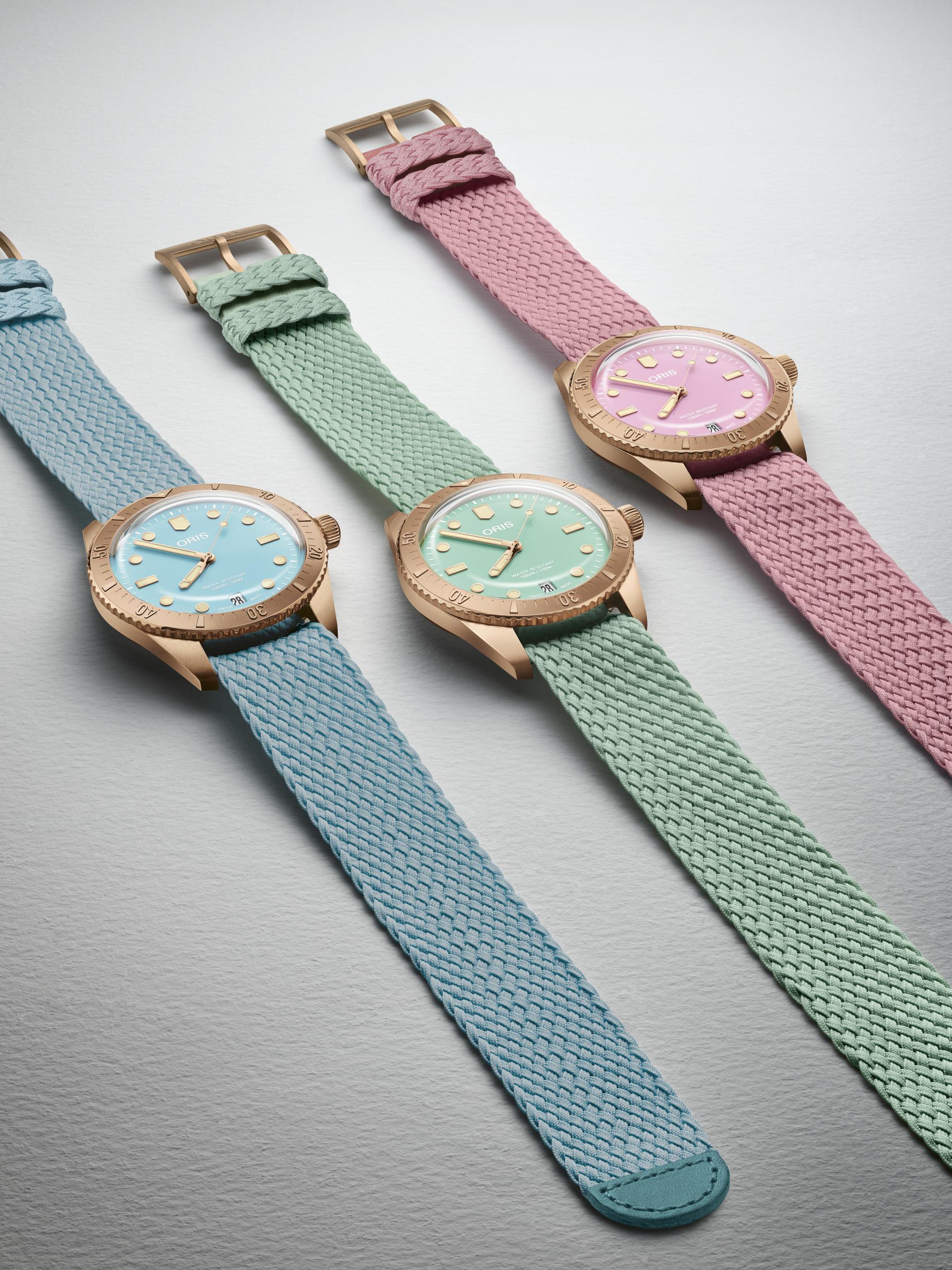 Oris Divers Sixty-Five Cotton Candy