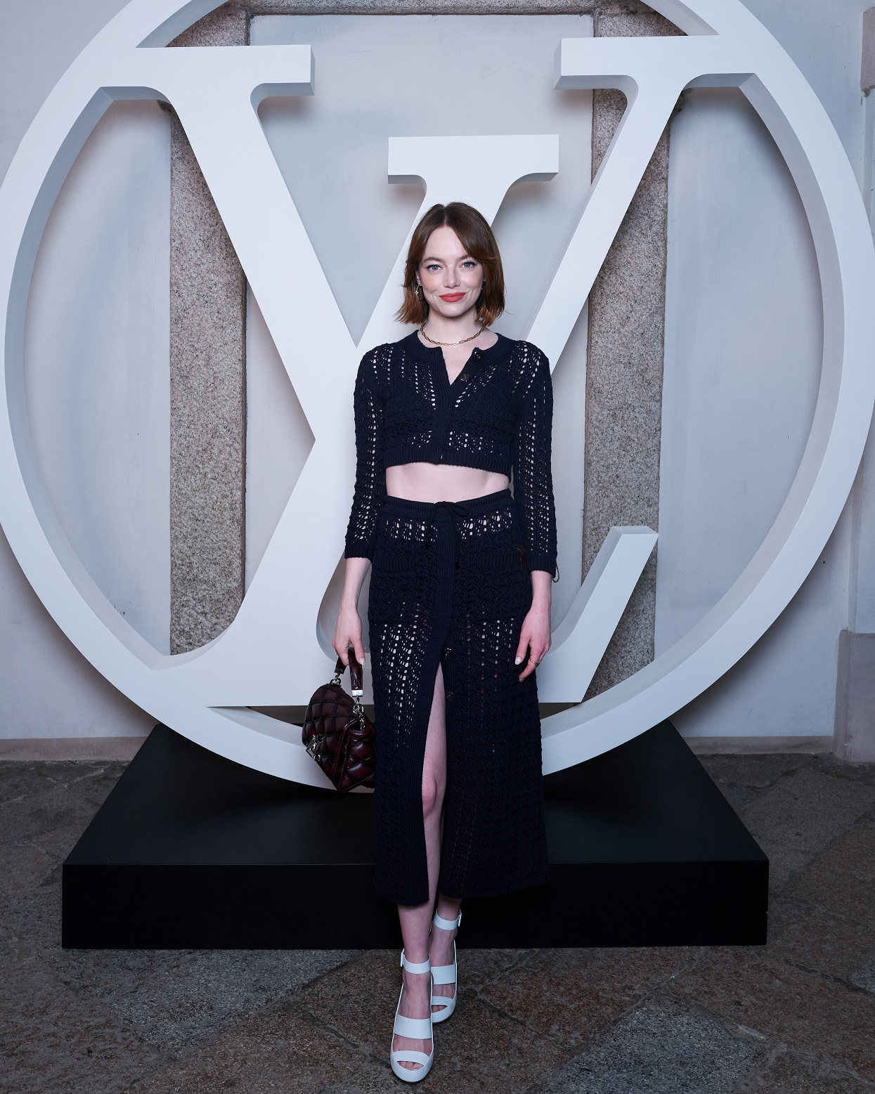 Credit: Louis Vuitton Cruise 2024, Emma Stone